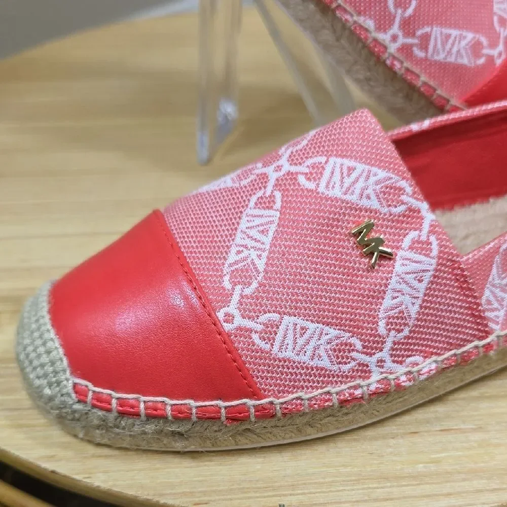 Michael Kors Kendrick Leather Toe-Cap Flats